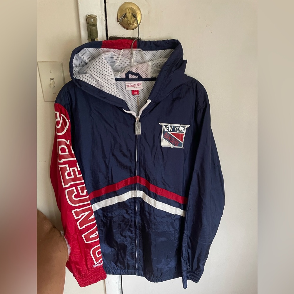 New York Rangers Mitchell & Ness men’s NHL FZ windbreaker jacket M